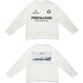 Freefallpark 圆领秋冬 长袖 F1奔驰AMG康利印花 卷边破坏285g纯棉