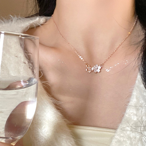 樱花之恋项链女温婉气质感