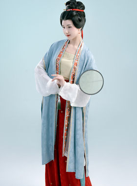 【真丝花罗】素信三经绞罗长褙心齐腰破裙桑蚕丝褙子宋制墨名堂夏