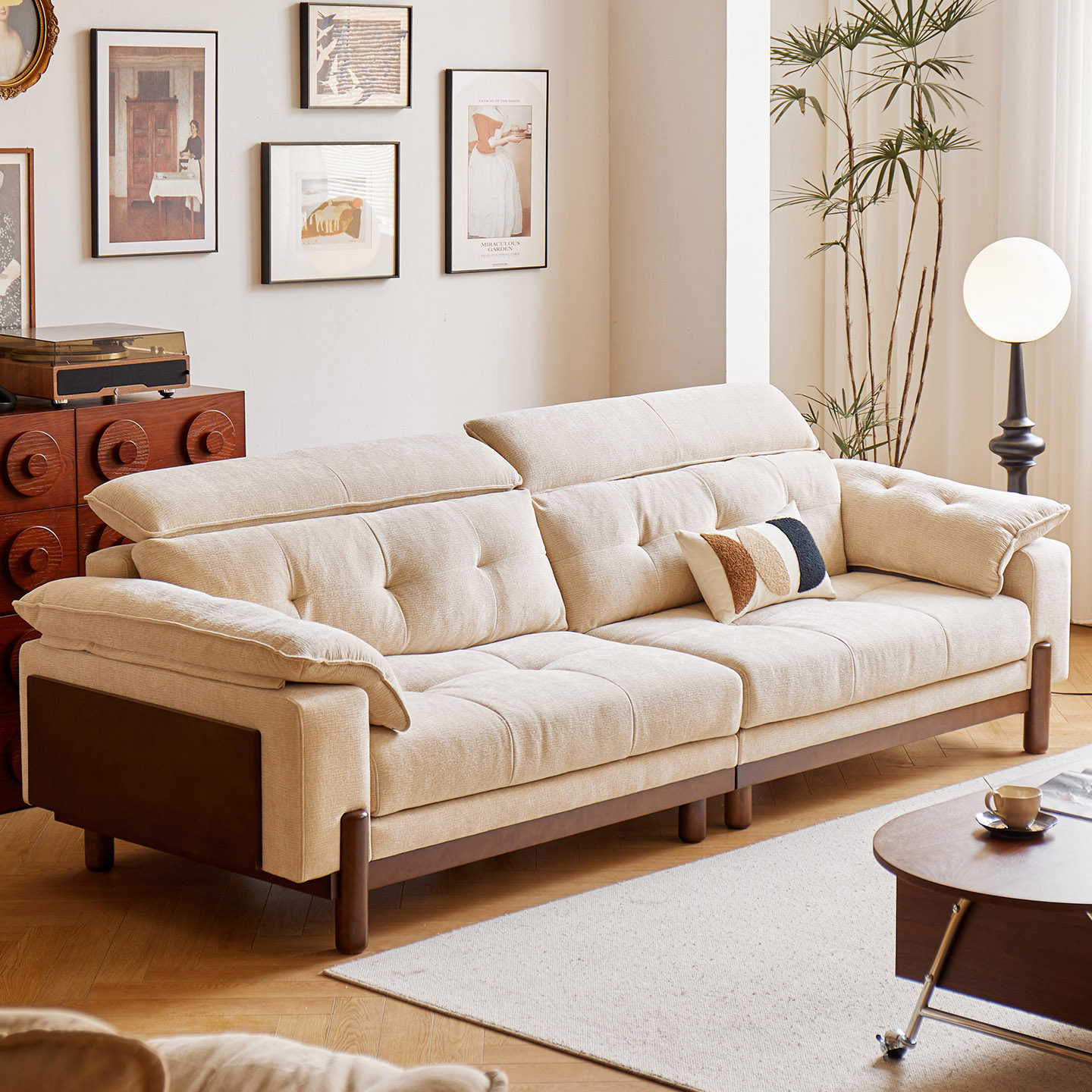 布艺沙发简约小户型中古风直排沙发双三人位公寓客厅新款枫颂沙发,住宅家具,布艺沙发,淘宝优惠券,粉丝福利购,淘宝优惠卷