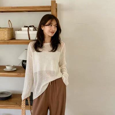 （巧玲）Ling家【夏季新款】宽松慵懒上衣空调衫3238
