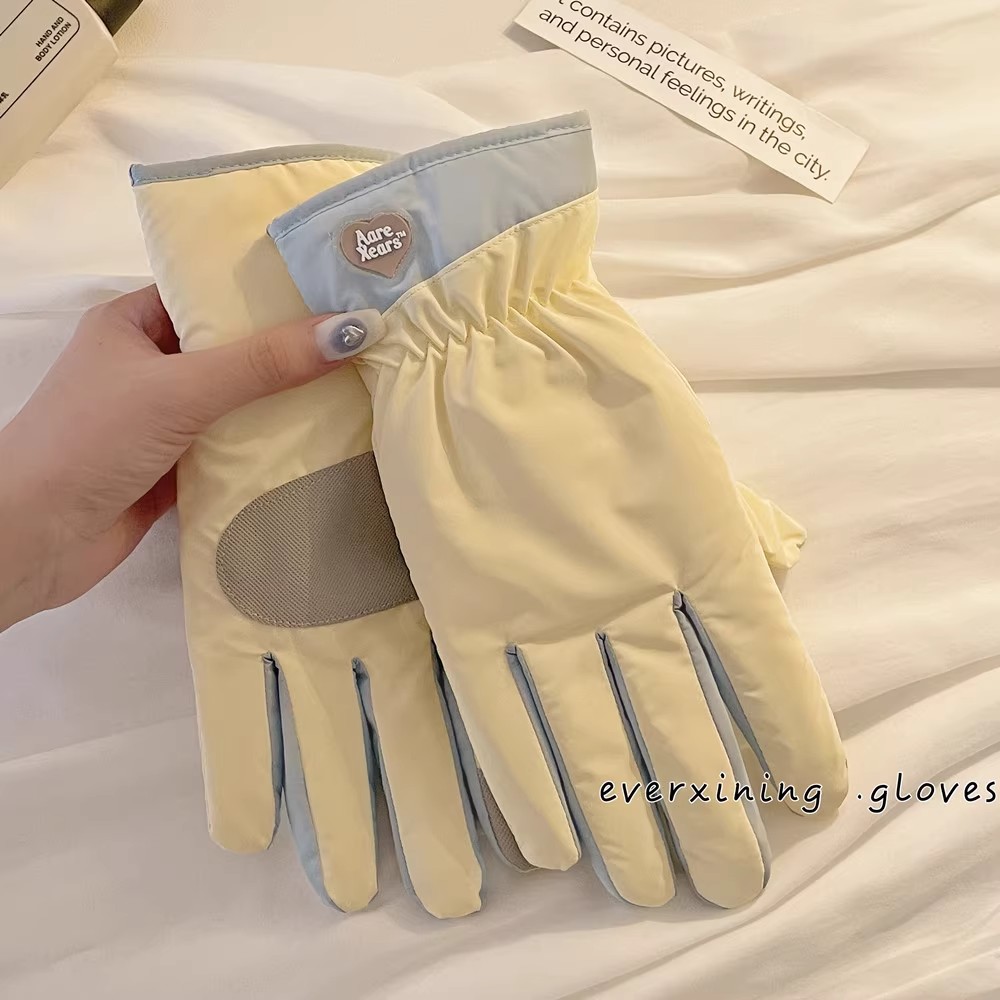 可爱保暖手套冬季加绒加厚防寒