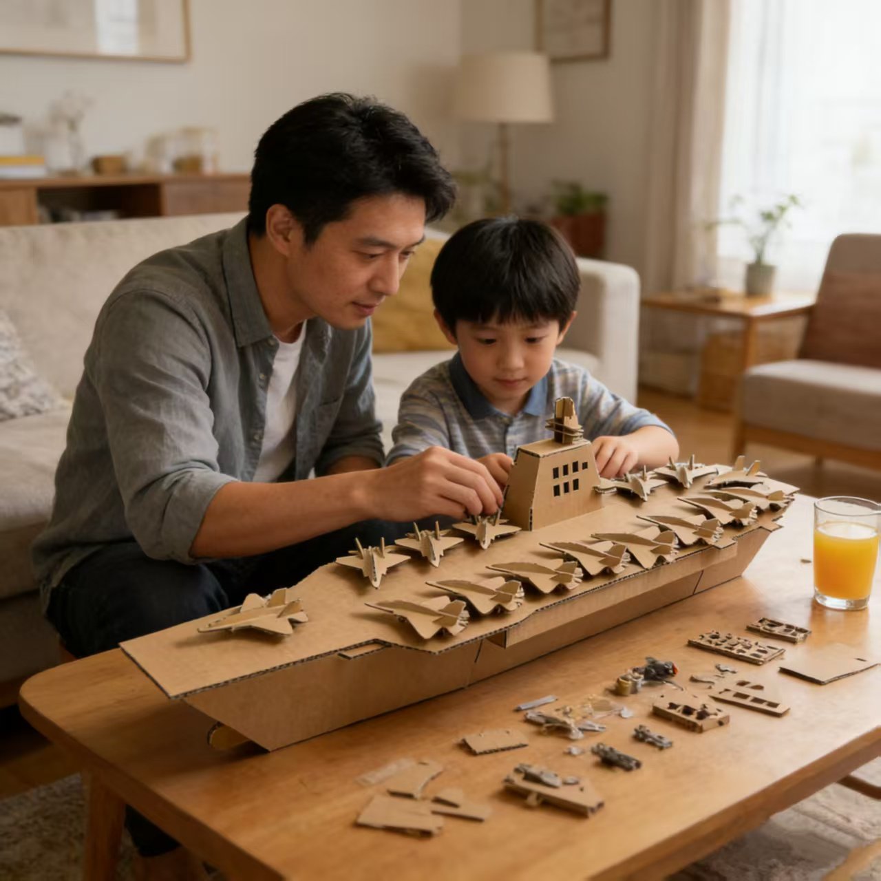 福建号航空母舰1米长模型