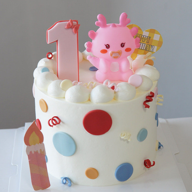 网红龙宝宝周岁蛋糕装饰摆件奶瓶生肖龙宝儿童男孩女孩生日插件,节庆用品/礼品,节日装扮用品,淘宝优惠券,粉丝福利购,淘宝优惠卷