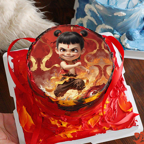 糯米纸卡通敖丙哪吒头像烘培用纸