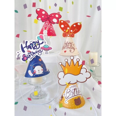 韩国新款儿童生日ins风主角帽