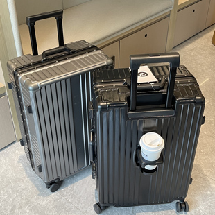 拉杆箱20寸登机箱小型旅行箱男密码 铝框行李箱女2024新款 箱皮箱子