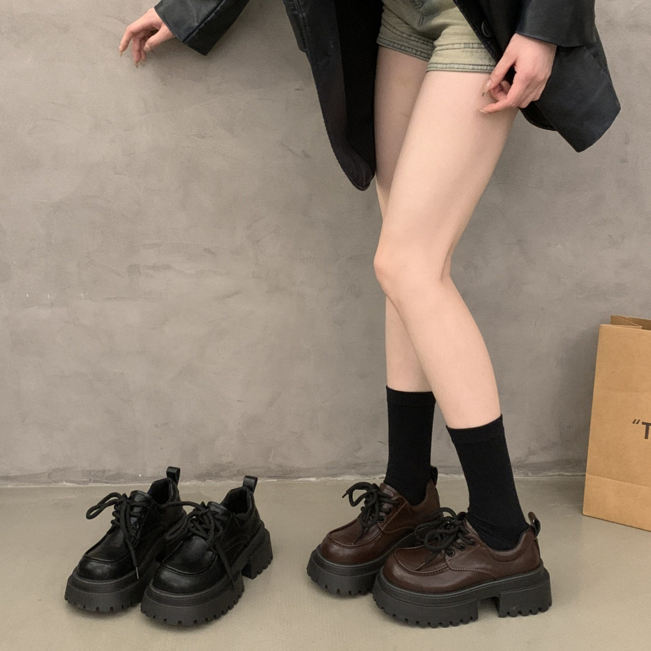 2026厚底英伦风小皮鞋女新款秋季黑色乐福鞋女鞋配裙子玛丽珍单鞋,女鞋,乐福鞋（豆豆鞋）,淘宝优惠券,粉丝福利购,淘宝优惠卷