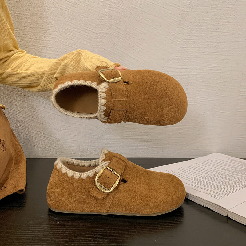 2026厚底内增高全包勃肯鞋女款秋季新款一脚蹬休闲单鞋豆豆乐福鞋,女鞋,时尚雪地靴,淘宝优惠券,粉丝福利购,淘宝优惠卷