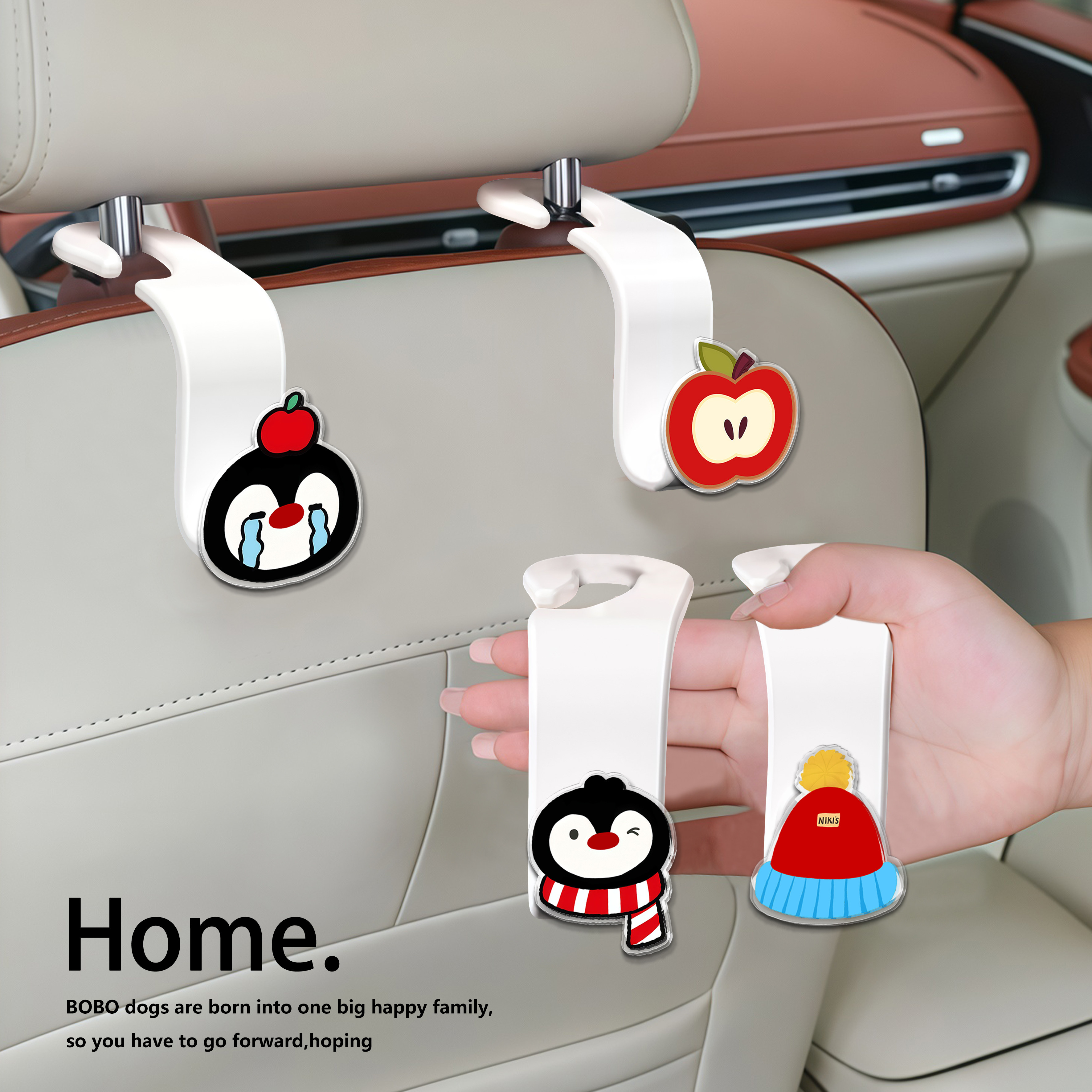 汽车座椅背挂钩车用可爱车载后排椅背置物装饰车内车上用品高级感,汽车用品/电子/清洗/改装,车用挂钩,淘宝优惠券,粉丝福利购,淘宝优惠卷