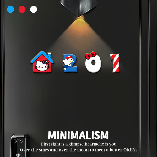 亚克力磁吸3D立体数字门牌贴