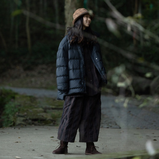 裙裤 封面是花 可脱卸背带 阔腿 色织羊毛棉