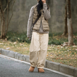 直筒加绒长裤 封面是花 抽绳 高密色织布 100%棉