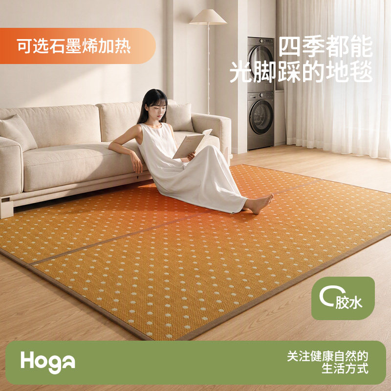 绘家石墨烯电热地毯地暖垫发热地垫可拆双层加热地热垫家用客厅