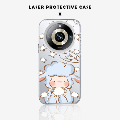 CASE联名小羊波德莱尔适用realme真我12pro+手机壳11pro+彩银gtneo2t软q3pro女gtneo闪速版GT硬5pro保护套v25