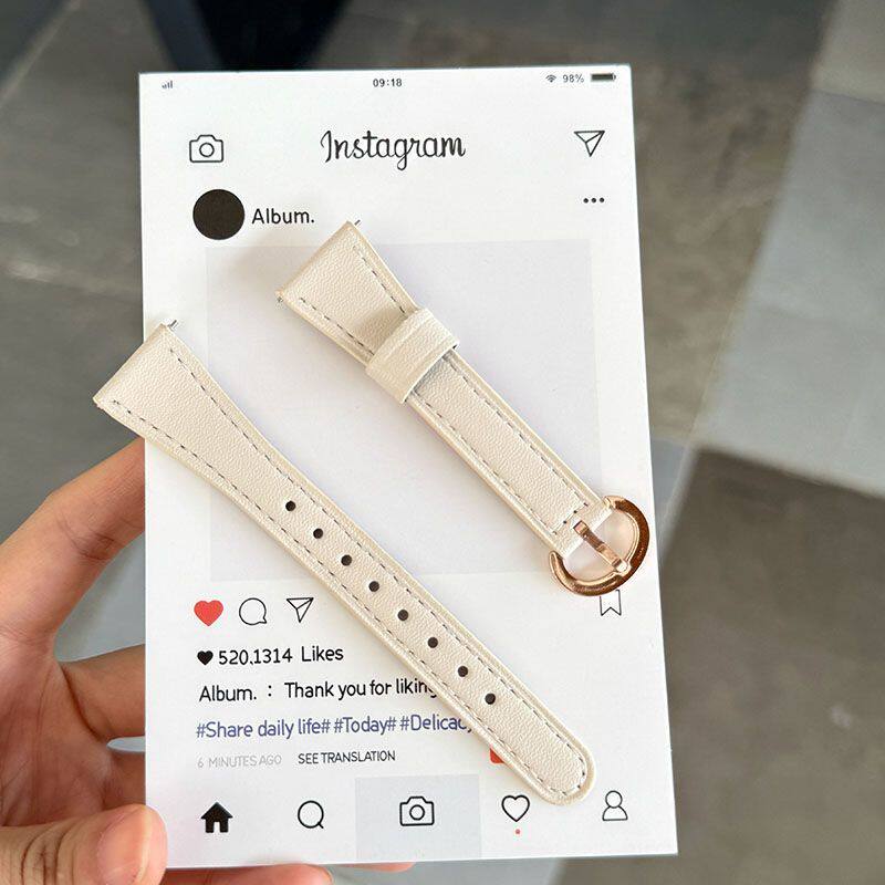 适用荣耀手表X5i表带马蹄扣真皮质表带honor替换手腕带运动荣耀X5