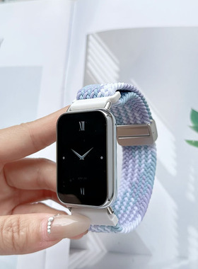 适用于TicWatch Pro尼龙编织磁吸扣手表表带Ticwatch GTX GTH表带