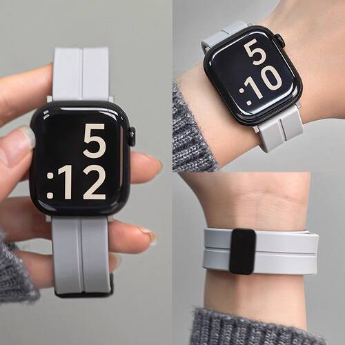 适用小米手环10pro表带硅胶9pro/8pro折叠磁吸扣红米watch6/5表带