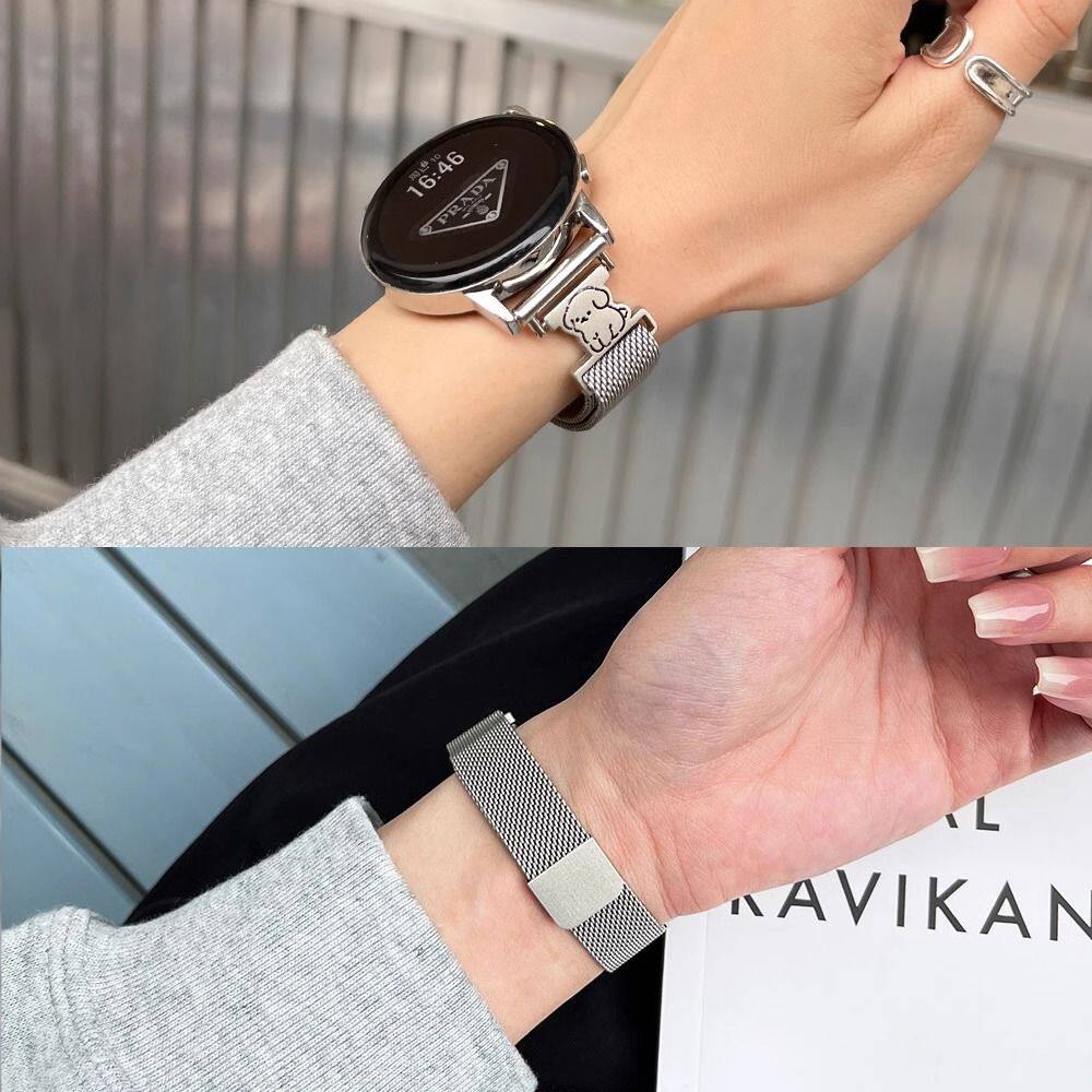 适用高级小狗小米watchS5/S4手表S3表带S2细米兰尼斯磁吸女color2