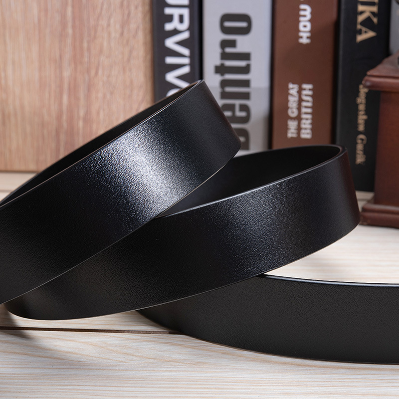 男士百搭纯牛皮无夹层皮带条