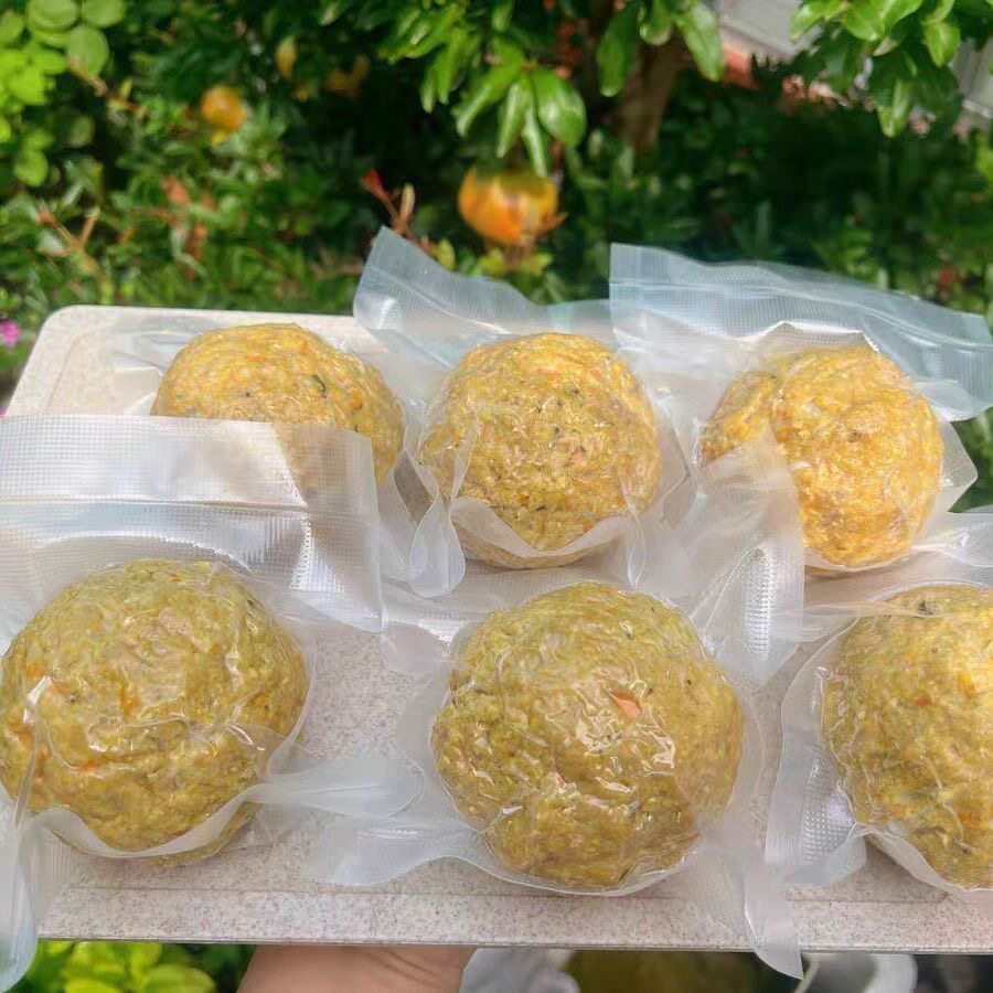 自制宠物手工狗湿粮狗窝窝头拌饭狗粮肉丸子狗狗零食自制狗饭鲜粮