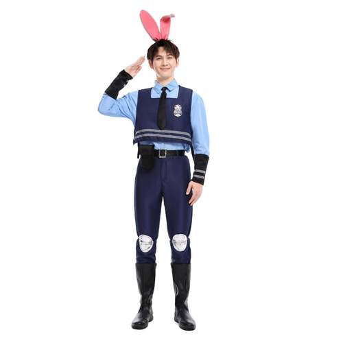 疯狂动物城卡通动画朱迪尼克兔子警官 cosplay成人男女全套服装