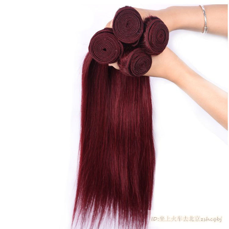 Brazilian Straight Hair Bundles 99J Human Hair Non-remy 人发在类目 美发护发/假发, 假发, 其它假发中 - 来自Buy2taobao.com提供专业的淘宝代购服务