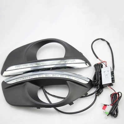 LED daytime running lights for Santa Fe 2010-2012 Fog DRL
