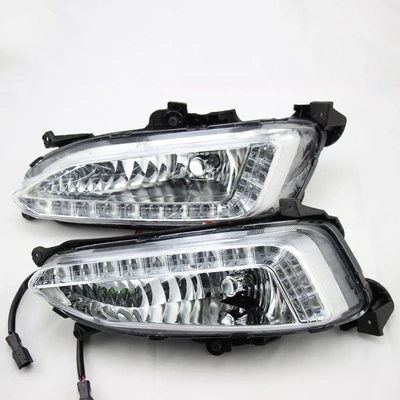 For HY IX45 Santa Fe LED Fog Lights Daytime Running