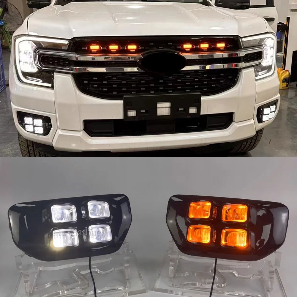 适用于福特23-24款RANGER日行灯T9前杠LED转向灯雾灯Wildtrak