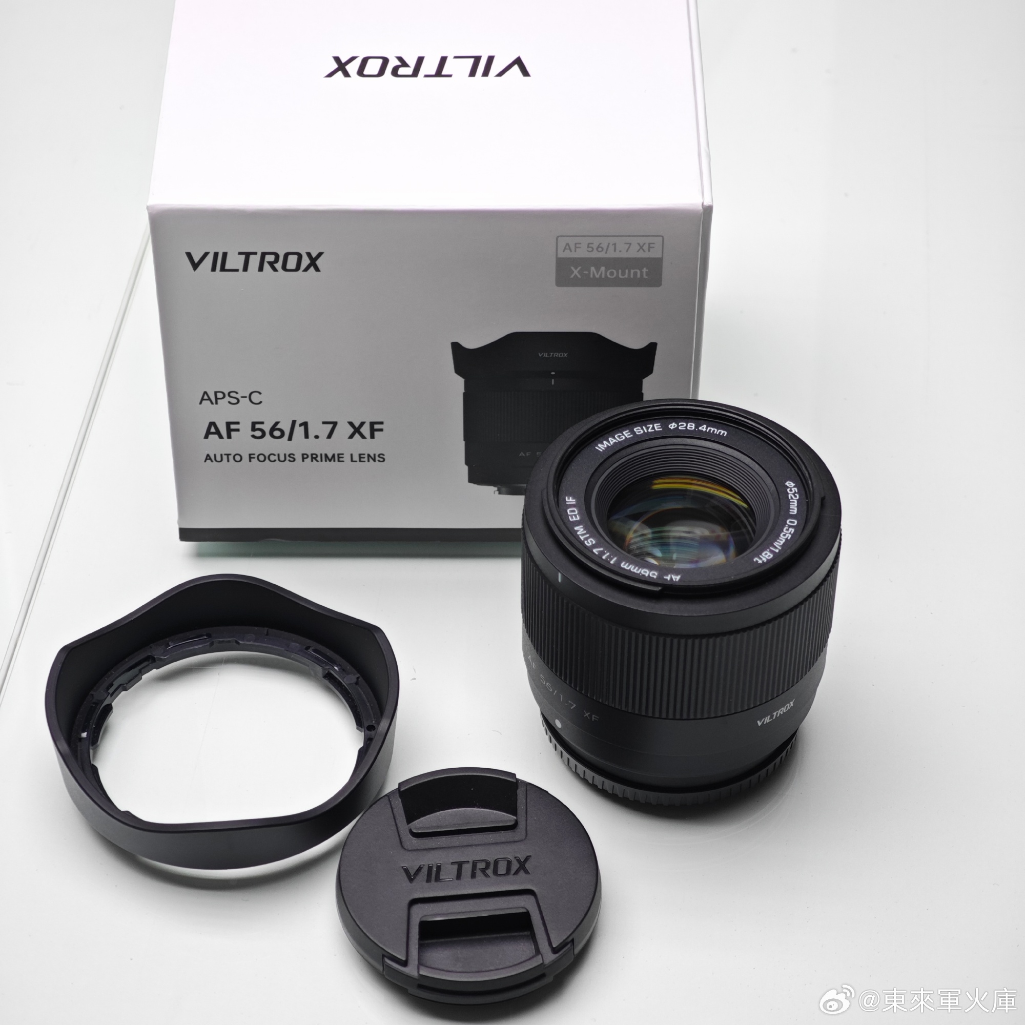 唯卓仕AF 56mm F1.7 X口镜头 成色新无磕碰划痕 镜片完好 箱说全