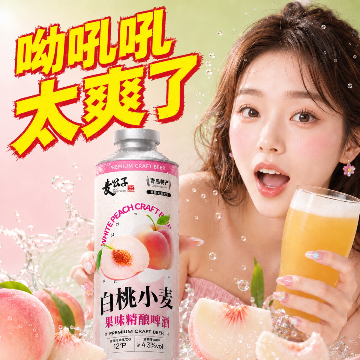 青岛特产精酿原浆啤酒整箱礼盒装