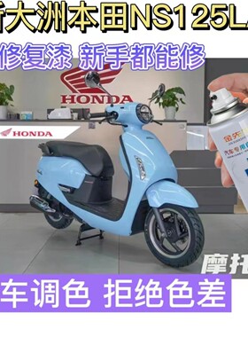 新大洲本田NS125LA自喷漆专用女神红划痕修复补漆笔白色蓝色亮光