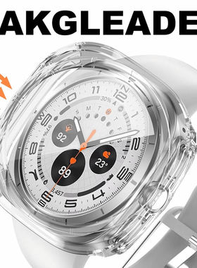 AKGLEADER半包保护壳适用三星Galaxy watch 7 Ultra 47mm手表保护套防摔防壳高清保护膜watch8classic运动壳