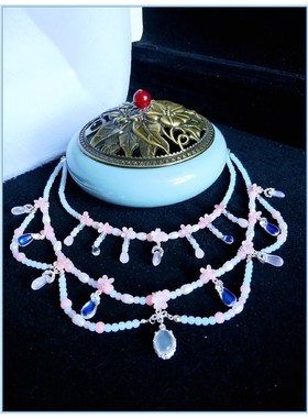 星辰明制汉服坦领超仙古装软璎珞