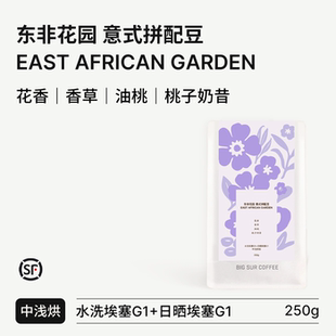 香草 油桃 桃子奶昔 BIG 中浅烘焙意式 花香 东非花园 拼配豆 SUR