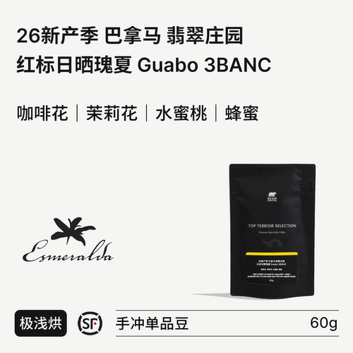 BIGSUR翡翠庄园红标日晒瑰夏