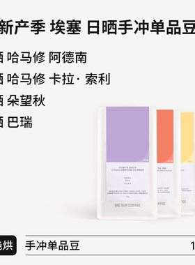BIGSUR 25产季埃塞日晒手冲豆系列 阿德南/卡拉索利/朵望秋/巴瑞