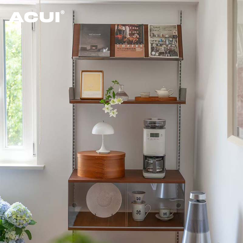 陈列收纳隔板壁挂收纳柜极简吊柜