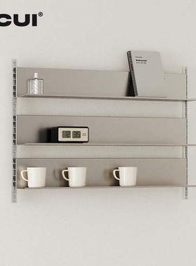 阿崔造屋C1不锈钢杯具香薰展示架陈列架上墙置物架壁挂套装