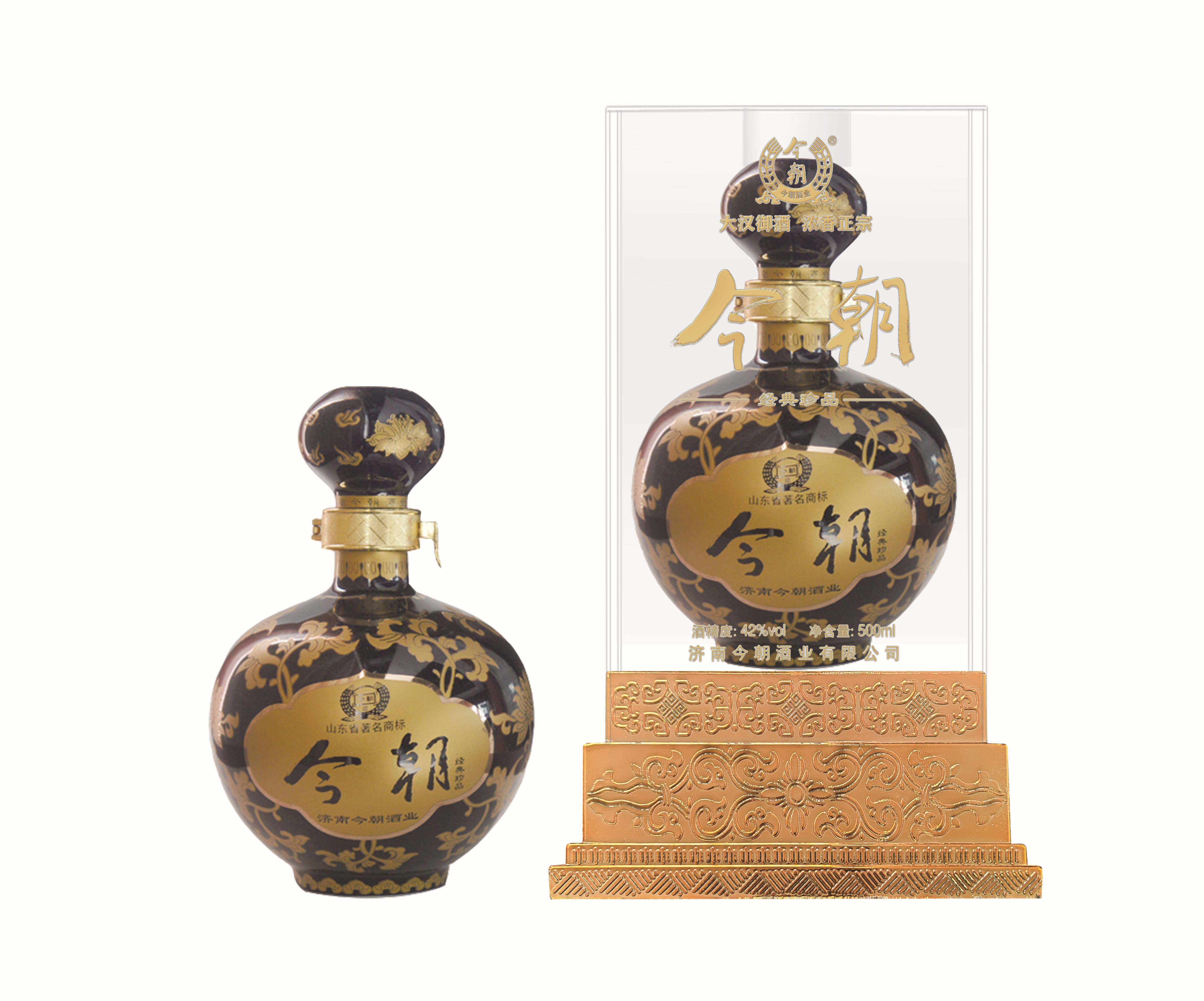 山东济南 今朝经典系列42度珍品 500ml浓香型粮食酒 礼品酒 整箱