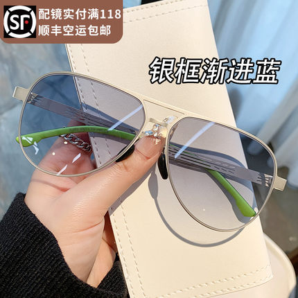 2025新款飞行员墨镜男款开车专用高级感近视太阳镜防紫外线蛤蟆镜