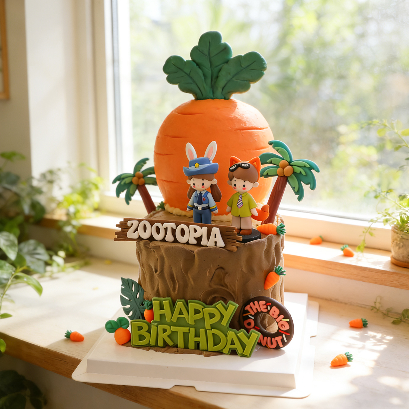 卡通兔子警官女孩狐狸男孩玩偶