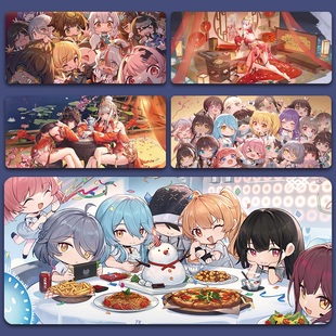 尘白禁区鼠标垫超大号游戏电脑键盘桌垫芬妮凯茜娅二次元周边定制