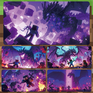 我 世界防水鼠标垫键盘垫学生办公游戏超大电脑桌面宿舍卡通动漫