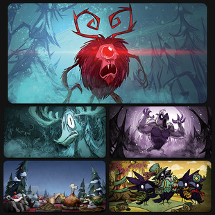 饥荒防水鼠标垫键盘垫学生办公游戏超大号电脑宿舍卡通动漫办公室