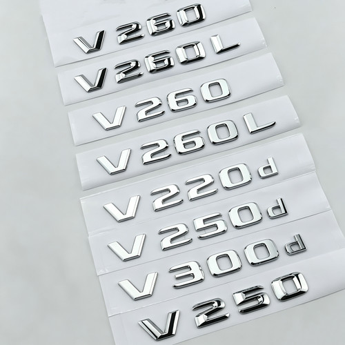 适用福建奔驰V260L V260 V250d V300d V220d改装车标字母贴尾标贴