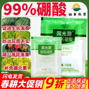 国光朋99%高纯度硼肥防落花落果促花芽分化保花防止落花叶面肥