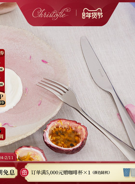 CHRISTOFLE昆庭Origine起源不锈钢咖啡勺甜品刀叉勺西餐餐具