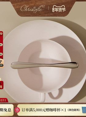 CHRISTOFLE昆庭L‘Ame 灵魂乐章不锈钢浓缩咖啡勺送礼餐厅家用